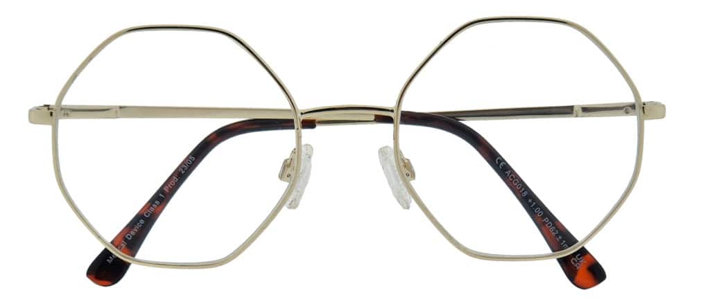 Noci Eyewear leesbril Goldy 018 Hexagon